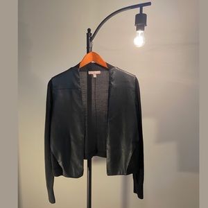 Banana Republic Faux Leather Cardigan